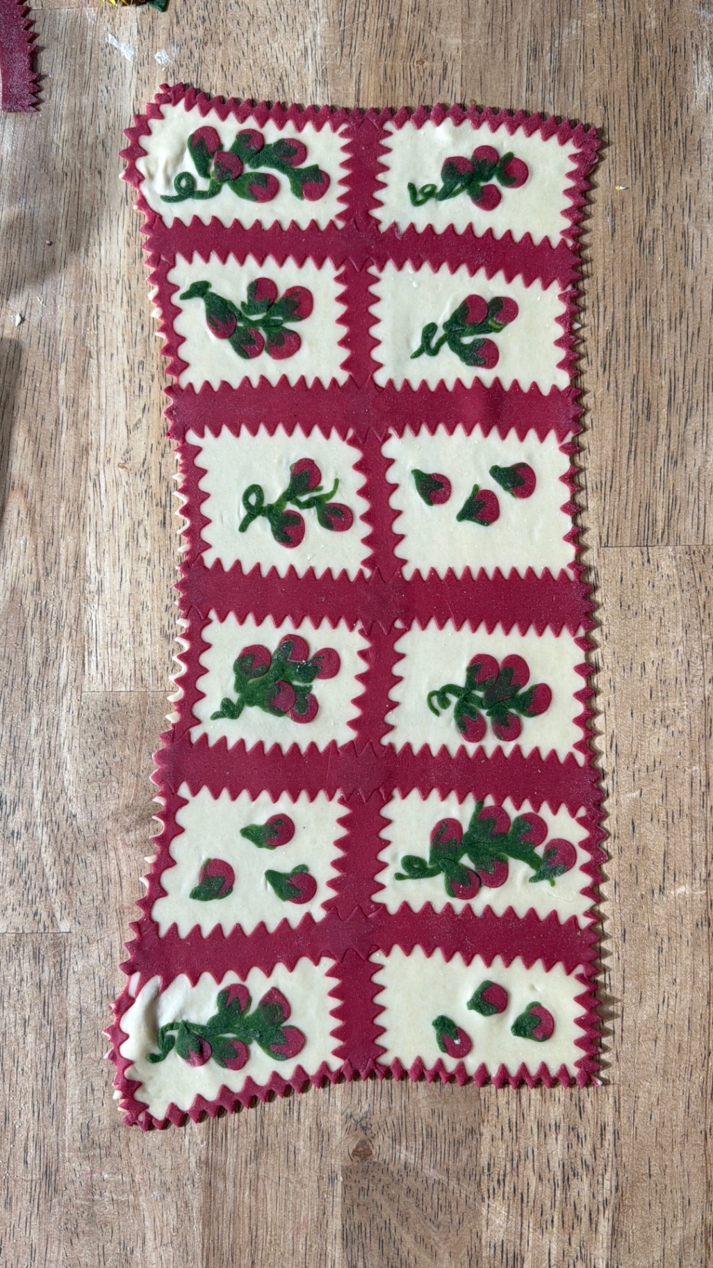 Cherry-Print Ravioli Sheet