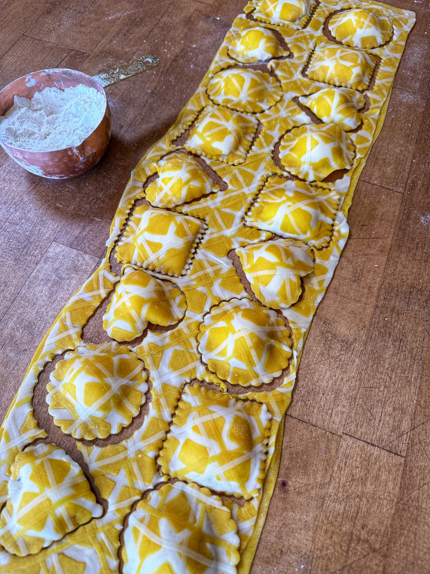 Golden Lattice Ravioli
