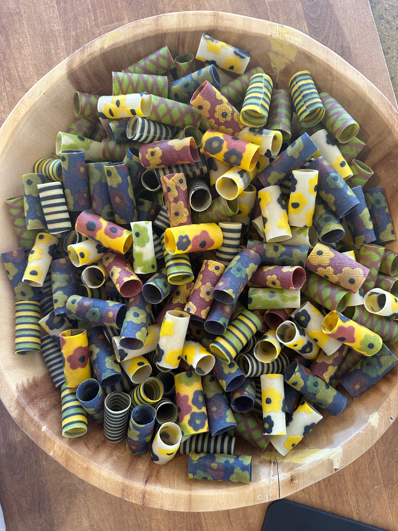 Patterned Rigatoni Bowl