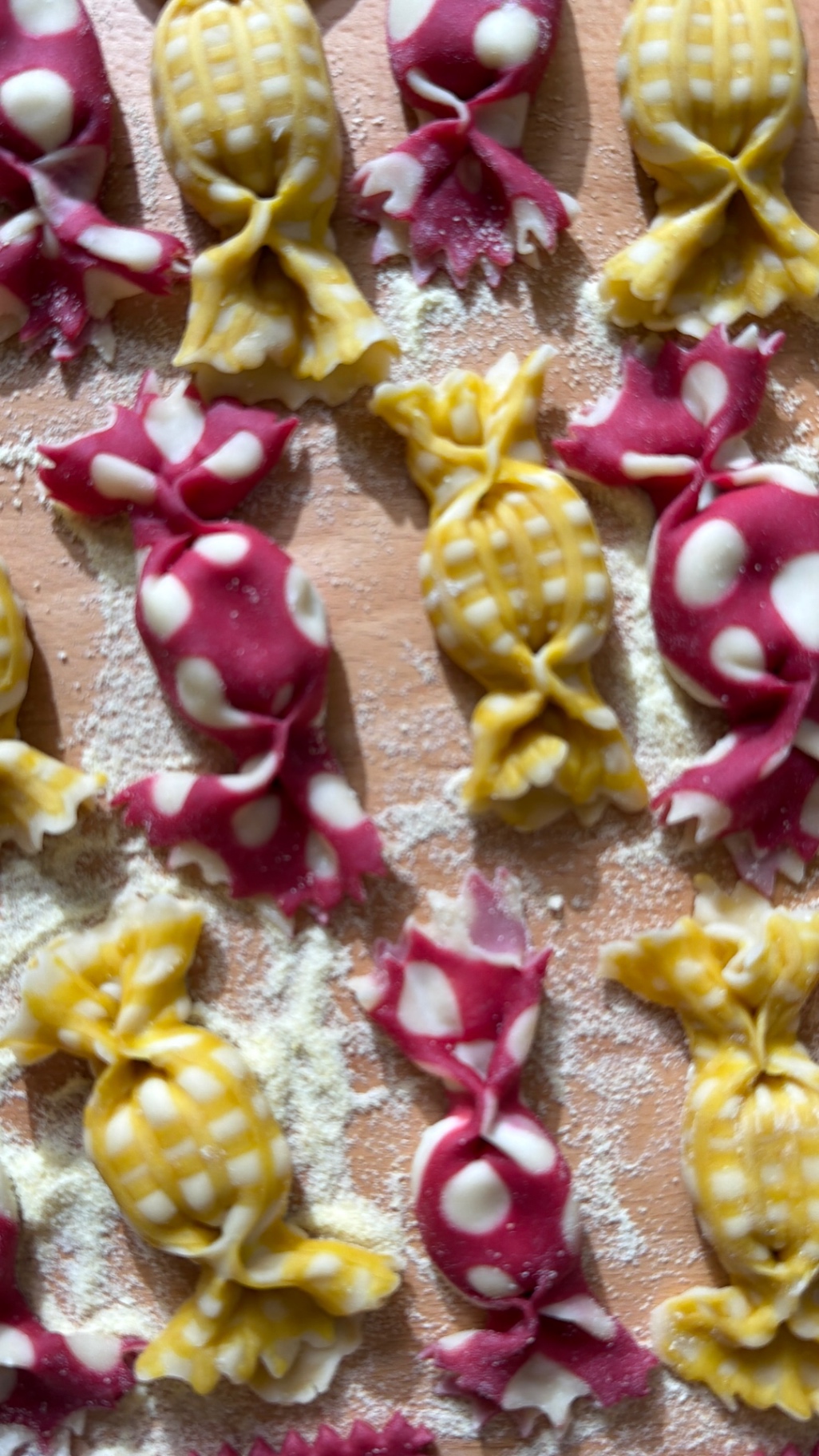 Caramelle in Rows